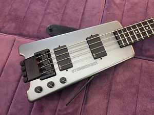 Rare Vintage Silver Steinberger XL2 Bass #05 - Restored & Set-Up by Jeff Babicz!