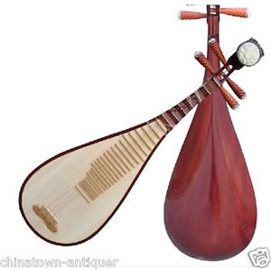 Luet Liuqin Chinese Soprano Pipa Lute Guitar Musical Instrument Qin STL#4101