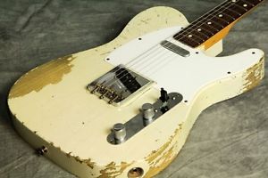 Fender 1959 TELECASTER Aged Olympic White Electric Guitar Free Shipping