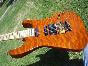 Jackson USA PC1 Phil Collen Artist Signature Rootbeer Amber Quilt Collins