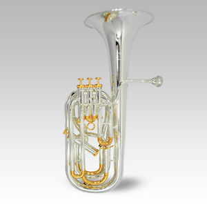 Schiller Elite Compensating British Baritone Silver Plated 4 Valve