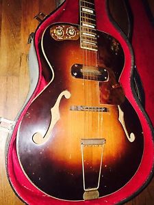 Late 1940s To Early 1950s KAY Electric Archtop Guitar SHERWOOD In Gibson Case