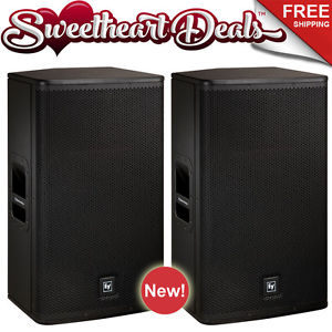 Pair EV Electro-Voice ELX-115P 15" Two-Way Powered PA Loudspeakers Live Sound DJ