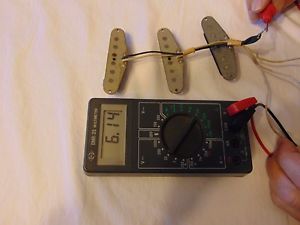 VINTAGE 1966 FENDER STRATOCASTER GREY BOTTOM ORIGINAL PICKUP SET