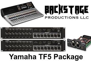 Yamaha TF5 Digital Mixing Console Package with Two Tio1608 Units
