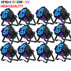 6in1 RGBWA UV led par can led 18pcs par light Holiday lighting Christmas STAGE
