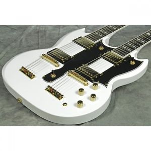 EPIPHONE Limited Edition G-1275 Doubleneck Alpine White Guitar w/Hardcase #I610