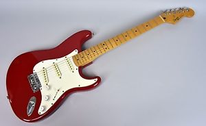 1991 Fender Squier Stratocaster Red RARE USA Made Electric Guitar Strat