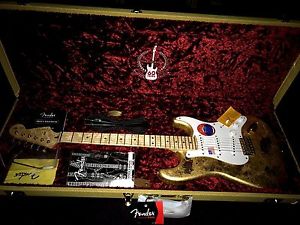 fender gold leaf "custom built " electric guitar