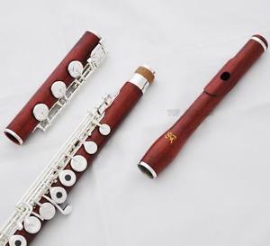 Concert European style headjoint C# Trill Flute Rose Wooden Body B foot Split E