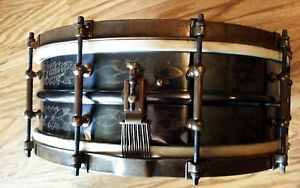 Vintage Ludwig Black Beauty Circa 1926/1927 With Original Stand