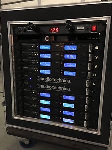 Audio Technica AEW 5200D Rack with MIC's and antennas