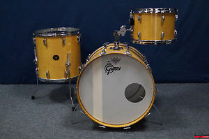 Gretsch USA Custom Vintage Shellset in "Natural Gloss"   -   22,13,16"