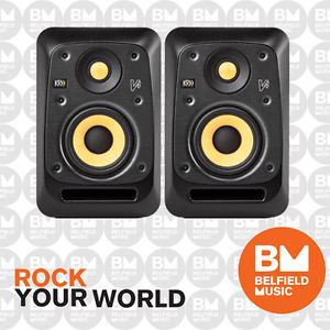 2 x KRK V4 S4 Active Studio Monitor Speakers - BNIB - Belfield Music