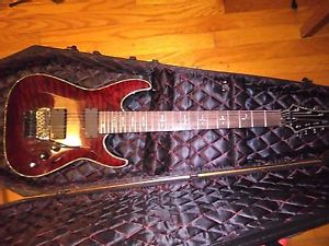 Shecter Hellraiser c-7 fr w/coffin case& USB cable