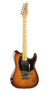 Godin Guitars 038121 Electric Session Custom TriplePlay Guitar, Lightburst High