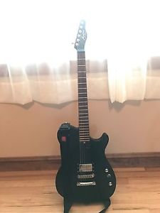 Manson MA-1 EVO Electric Guitar Satin Black W/ MBK-2 Humbucker and Sustainer.