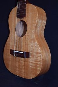 Mele Ukulele Solid Koa (Golden Flame Curl) Custom Tenor 4-String