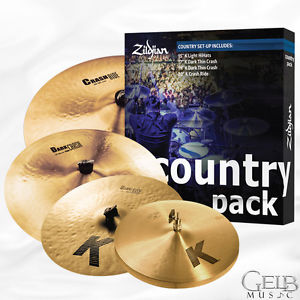 Zildjian Country Five Piece Cymbal Pack 15, 17, 19, 20 - K0801C
