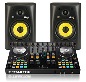 Native Instruments Traktor Kontrol S4 mk2 y KRK RP6 Paquete (NUEVO)