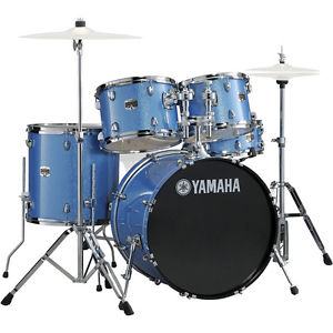 Yamaha Gigmaker 20'' Fusion Drum Kit, Blue Ice Glitter