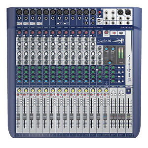Soundcraft Signature 16 Channel Premium Compact Analog Mixer Console