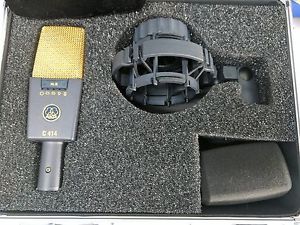 AKG C414 XLII Multi-Pattern Studio Condenser Microphone Mic Like New Condition