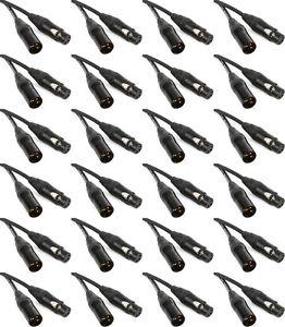 Pro Co AQN-10 Ameriquad Balanced Patch Cable - 10' (24-pack) Value Bundle