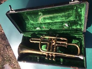 1920 Vintage King Trumpet Medium Bore Cornet By H.N. White Co. antique si# 23654