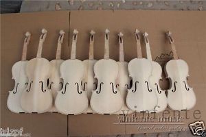 16 pcs 4/4 unfinished violin flame maple back Russian spruce violin parts
