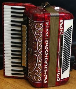 Professional Accordion Horch 120 bass Akkordion Acordion Akkordeon Hohner Piano