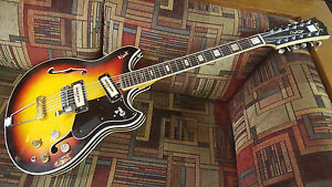 Vintage Kent 821 12 String Semi Hollow Body Guitar