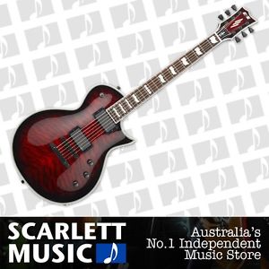 ESP E-II Eclipse Quilted Maple Top See Thru Black Cherry Electric Guitar *NEW*