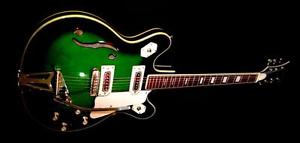 GRECO  “ES-335” Model 980 “Made In Japan” 1969.Stunning Greenburst. Beautiful.