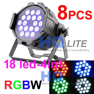 18x12W RGBW 4in1 LED PAR64 Light DMX512 DJ Disco Bar Party LED PAR CAN LIGHTS