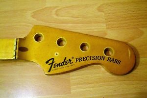 1975 Fender Fretless Precision bass neck