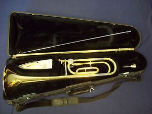 YAMAHA YSL-448G F ATTACHMENT TROMBONE + YAMAHA 48L MOUTHPIECE + YAMAHA CASE