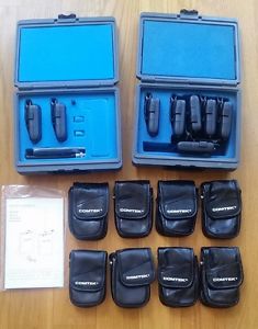 Comtek IFB M-216 (option 7) transmitter & 7x PR-216 receivers, pouches, hardcase