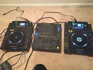 Pioneer CDJ-2000 DJ Turntable DJM 800 Alto 12in 800 watts DJ SET