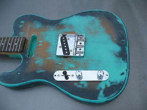 SIXKILLER Telecaster Fit Fender beautiful Seafoam Green Relic Custom HEAVY LEFT