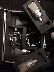 4 Neumann TLM 103 Microphones with 2 EA1 Shockmounts in 1 Neumann Aluminum case