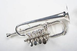 B/A PICCOLO TRUMPET, 4 CYLINDER VALVES NEW OVP