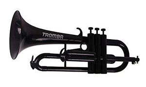 Tromba TF-BL Pro Professional Plastic BB Flugelhorn Black Musical Instruments