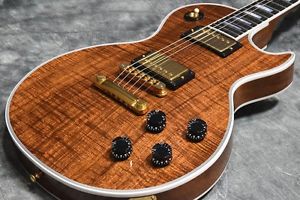 Gibson Custom Shop Les Paul Custom Koa Natural Electric Guitar Free Shipping