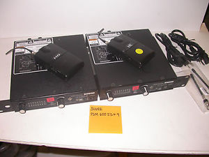 Dual Shure PSM 600 IEM System C and E Channels 600MHz Band #9 READ!
