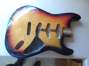 Vintage 1992 Fender Stratocaster SRV Sunburst Limited Edition Guitar Body USA