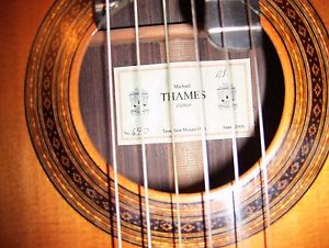 2006 Michael Thames Concert Classical Guitar w/ Original TKL HardCase near Mint!