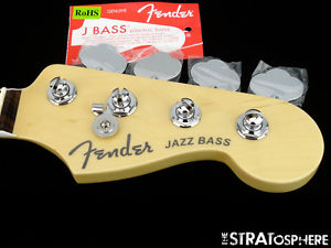 2016 Fender American Elite Jazz BASS NECK + TUNERS USA Compound Radius Rosewood