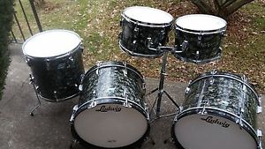 Vintage Ludwig Classic 5pc Rock Duo B/O Badge Drum Set