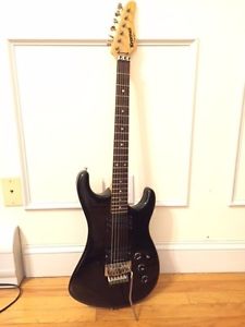 Kramer Pacer 1983 Black Floyd Rose Electric Guitar - vintage